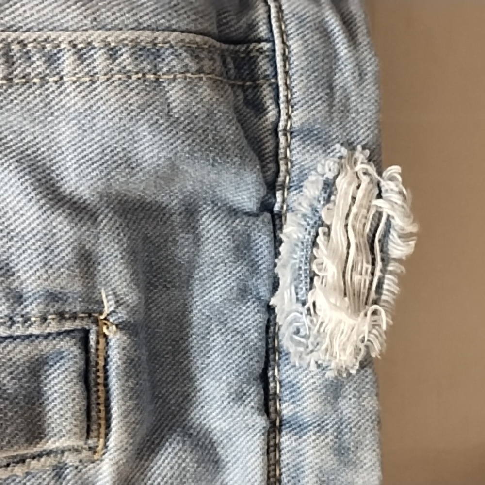 Distressed Denim Jacket (3X) - Picture 7 of 14